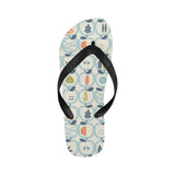 apples leaves pattern Unisex Flip Flops