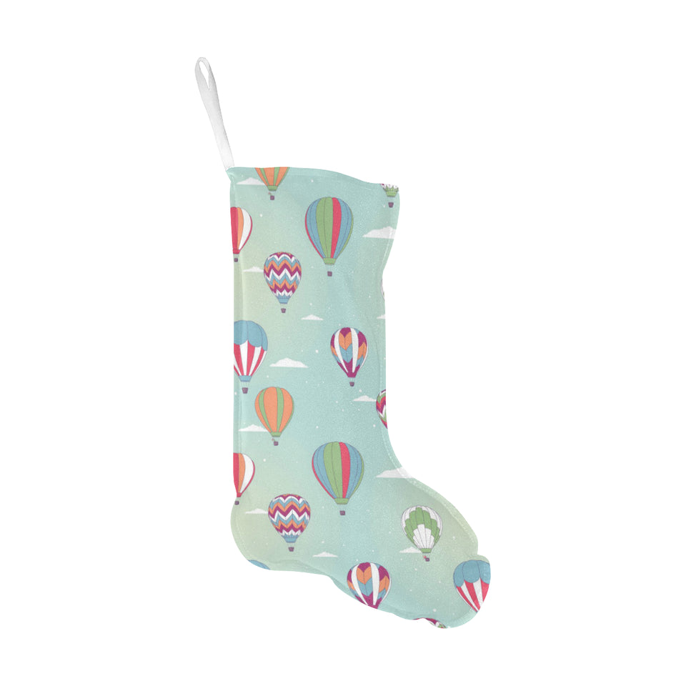 Hot Air Balloon design Pattern Christmas Stocking