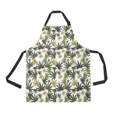 Canabis Marijuana Weed Pattern Print Design 05 All Over Print Adjustable Apron