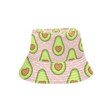 Avocado heart pink background Unisex Bucket Hat