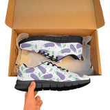 Eggplant Pattern Print Design 05 Men's Breathable Sneakers ( Model 055)