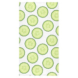 Cucumber slices pattern Bath Towel