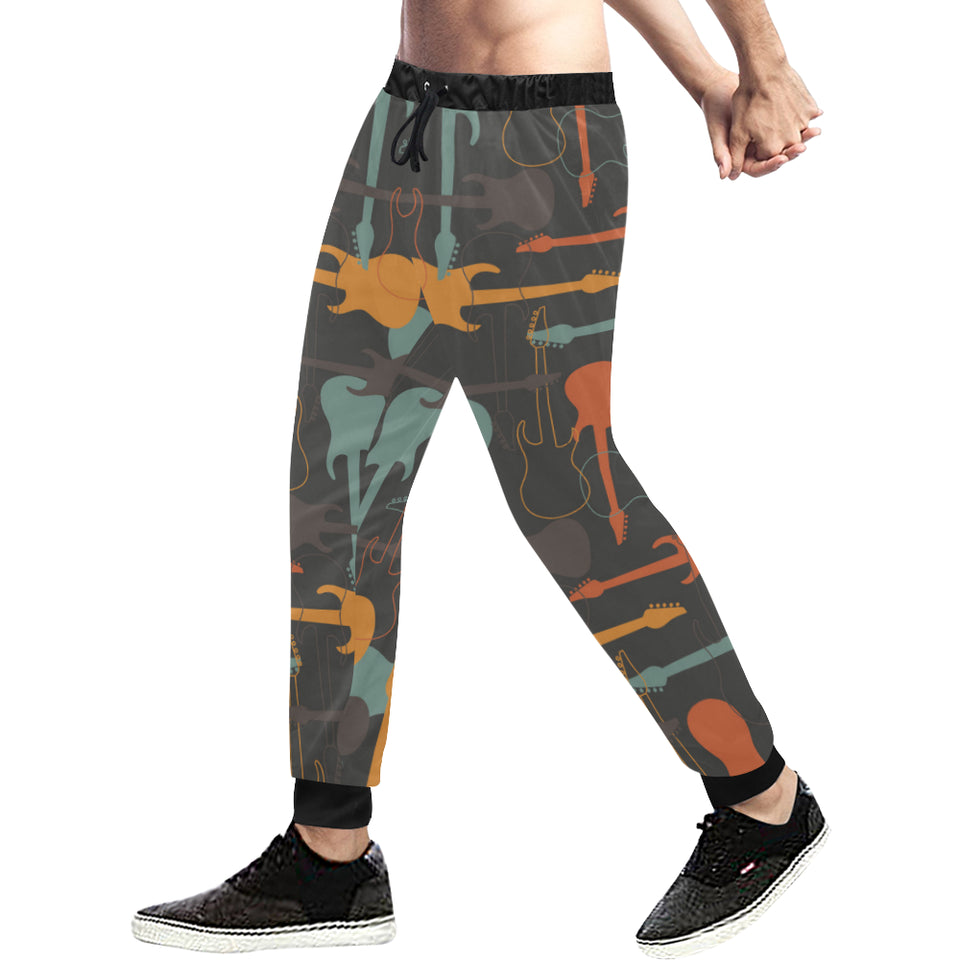electric guitars pattern Unisex Casual Sweatpants