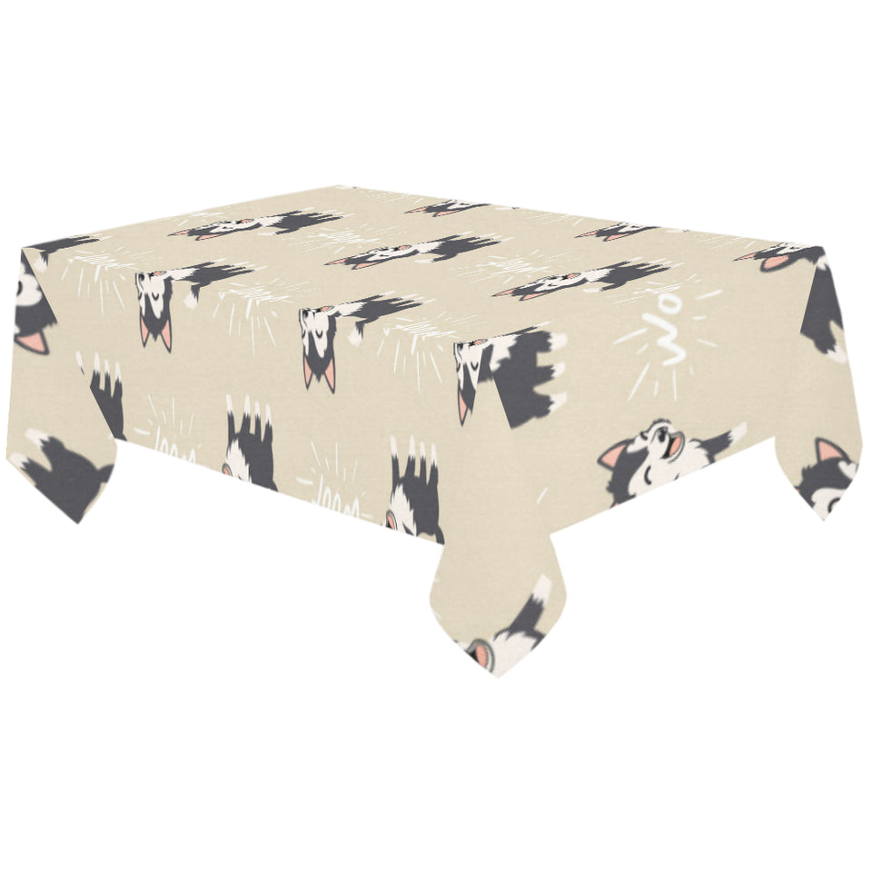 Cute Siberian Husky Tablecloth