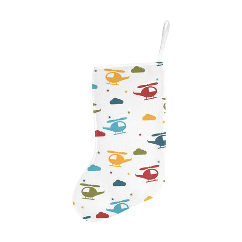 Colorful helicopter pattern Christmas Stocking