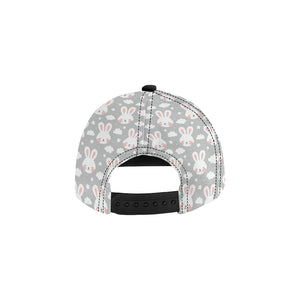 Rabbit cloud Pattern All Over Print Snapback Cap