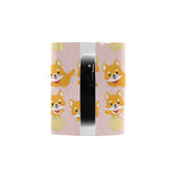 Cute shiba inu dog pattern Morphing Mug Heat Changing Mug