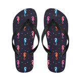 Watercolor colorful seahorse pattern Unisex Flip Flops