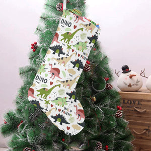 Cute dinosaurs pattern Christmas Stocking
