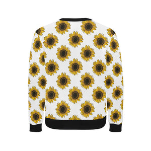 sunflowers design pattern Men's Crew Neck Sweatshirt