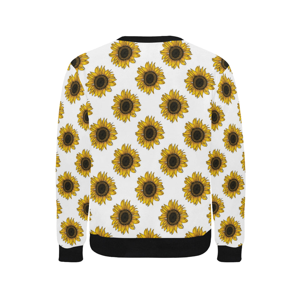 sunflowers design pattern Men's Crew Neck Sweatshirt