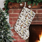 Giraffe Pattern Print Design 05 Christmas Stocking