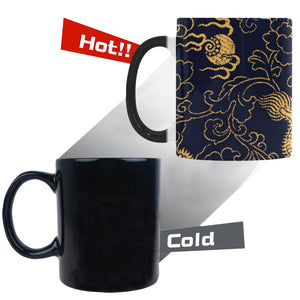 Gold dragon pattern Morphing Mug Heat Changing Mug