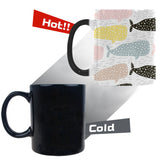 Whale dot pattern Morphing Mug Heat Changing Mug