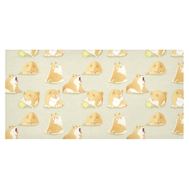 Cute fat shiba inu dog pattern Tablecloth