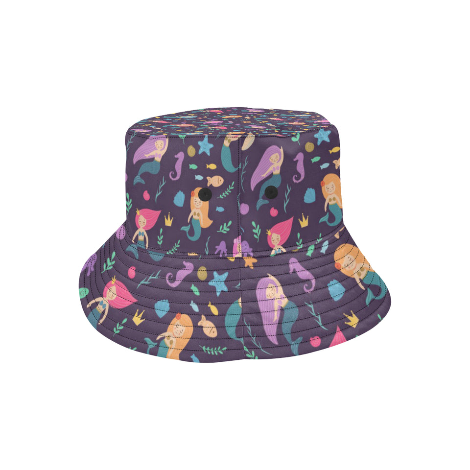 beautiful mermaid Fish jellyfish algae other marin Unisex Bucket Hat