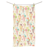 Ice cream cone pattern Bath Towel