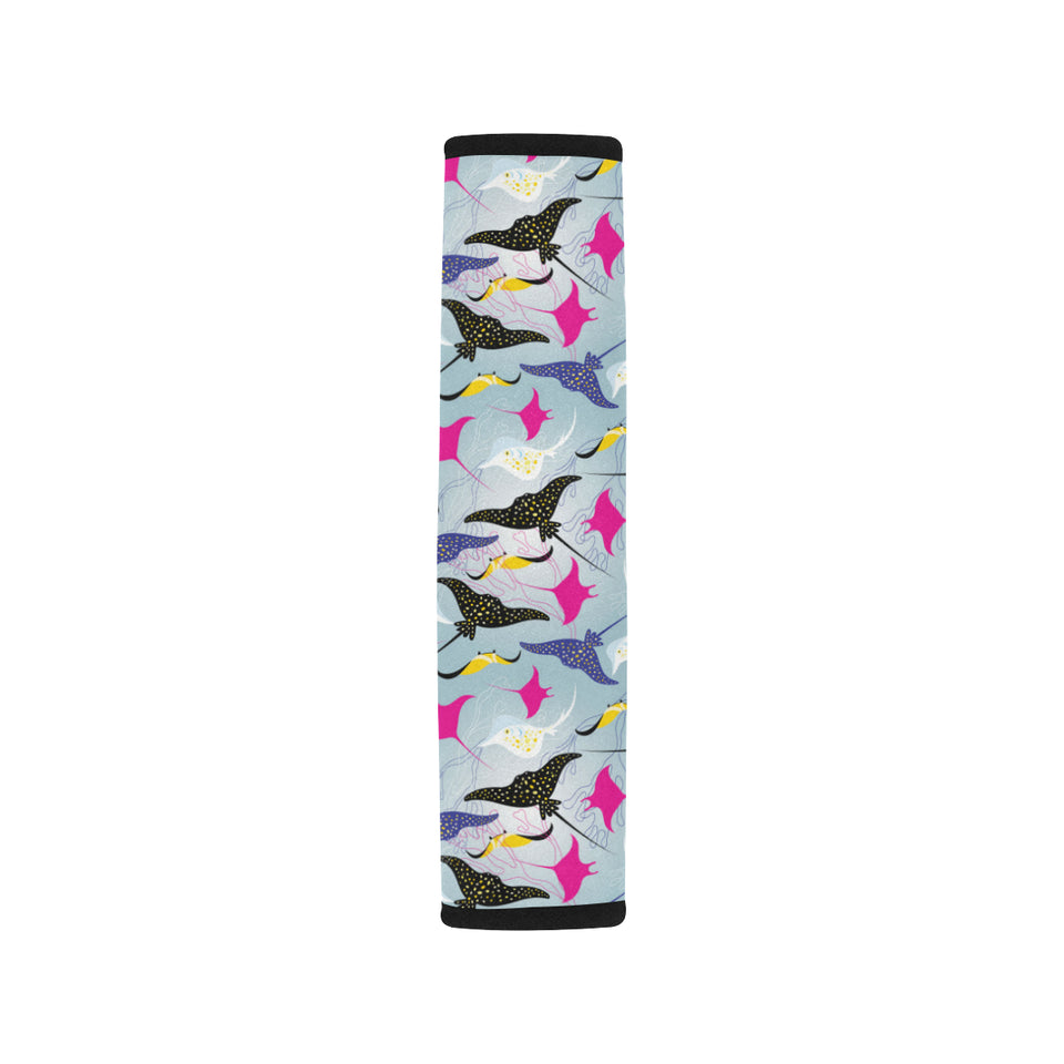 Stingray Pattern Print Design 01 Car Seat Belt Cover