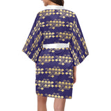 Beautiful japanese fan pattern Women's Short Kimono Robe