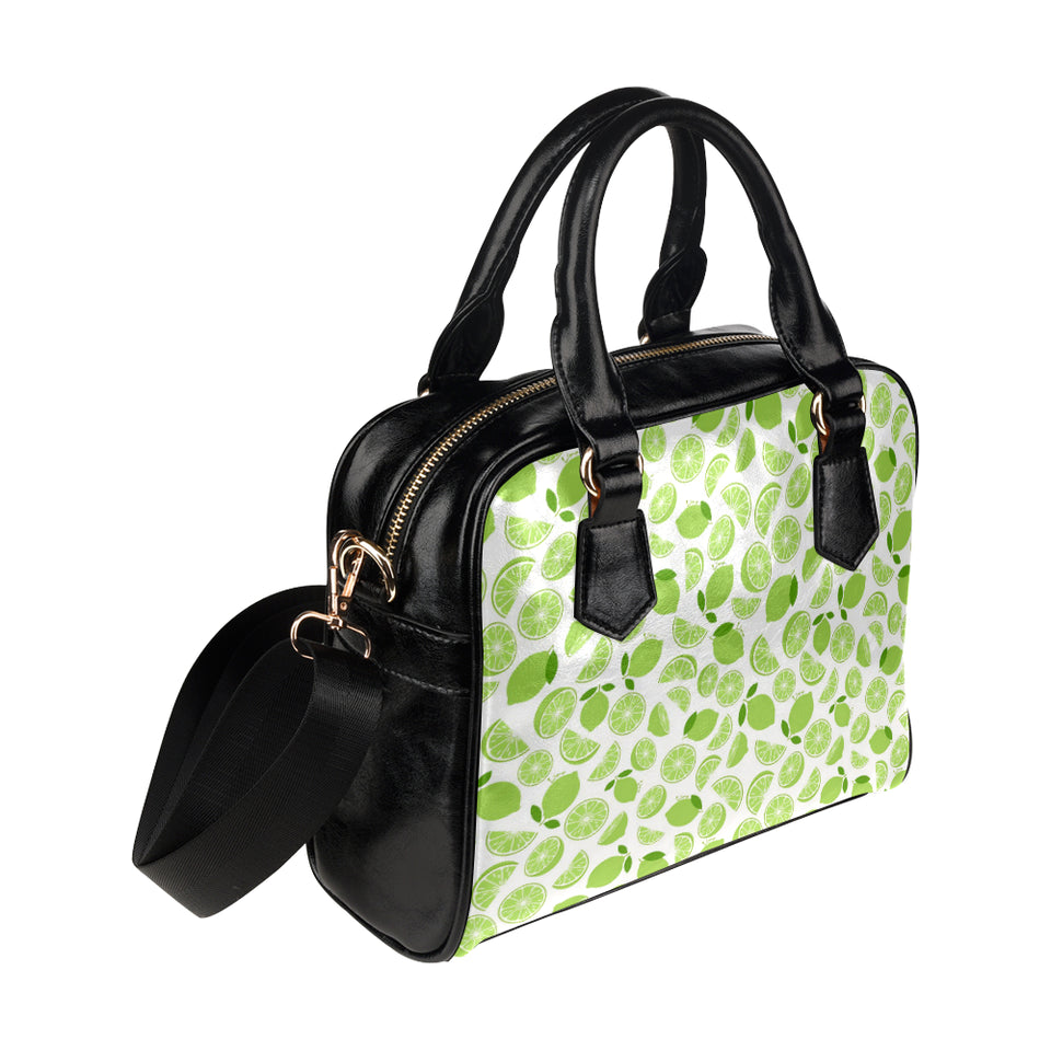 Lime design pattern Shoulder Handbag