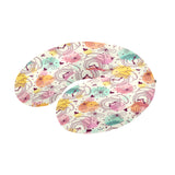 Clock butterfly pattern U-Shaped Travel Neck Pillow