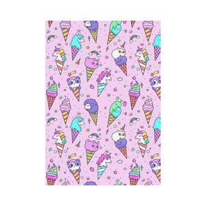 Cute ice cream cone animal pattern House Flag Garden Flag