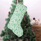 Green Peas Pattern Print Design 01 Christmas Stocking