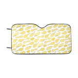 Potato Chips Pattern Print Design 02 Car Sun Shade