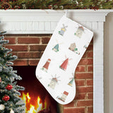 windmill design pattern Christmas Stocking