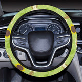 Snail Pattern Print Design 01 Car Steering Wheel Cover