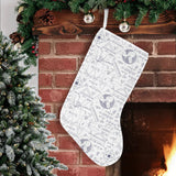 Math Pattern Print Design 03 Christmas Stocking