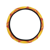 Potato Chips Pattern Print Design 05 Car Steering Wheel Cover