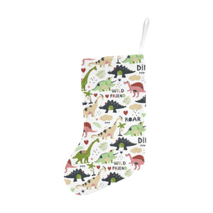 Cute dinosaurs pattern Christmas Stocking