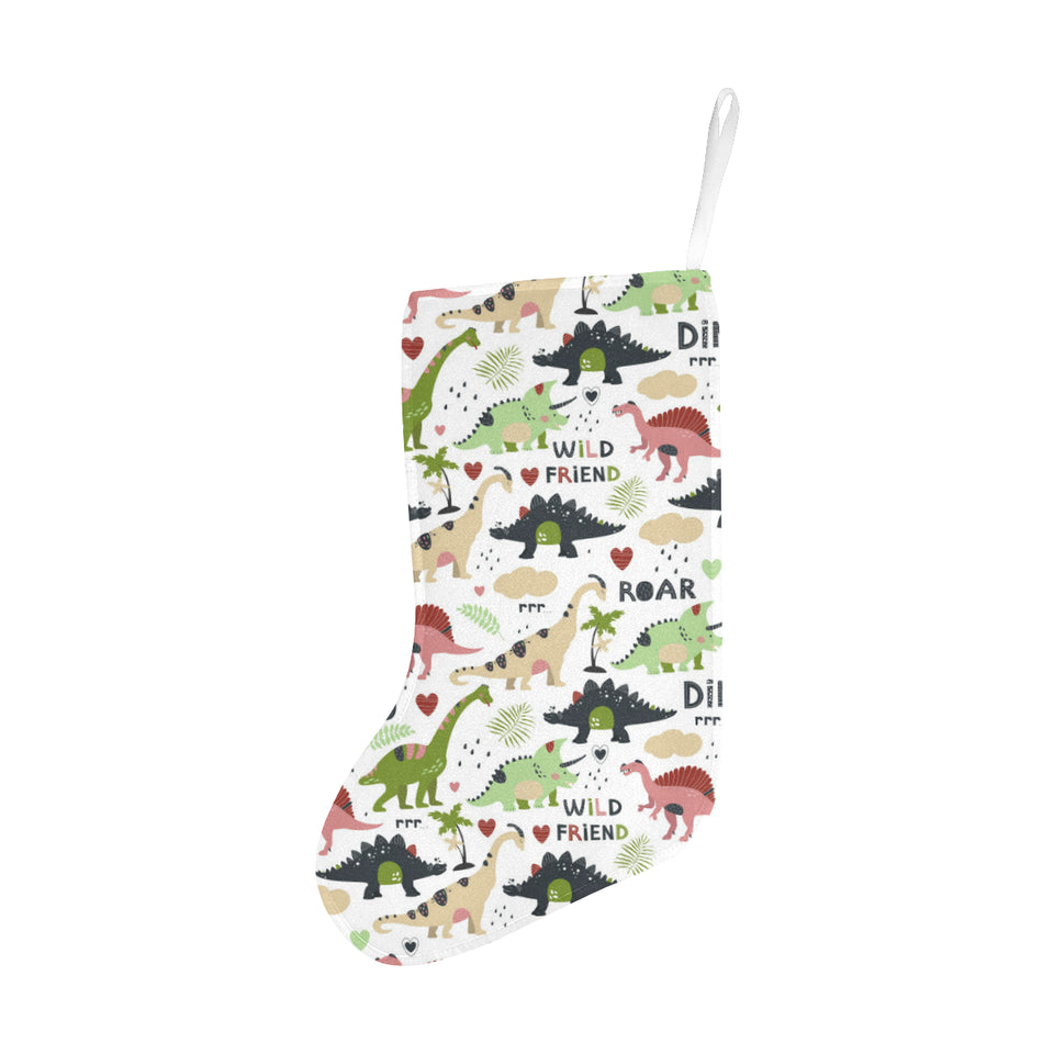 Cute dinosaurs pattern Christmas Stocking