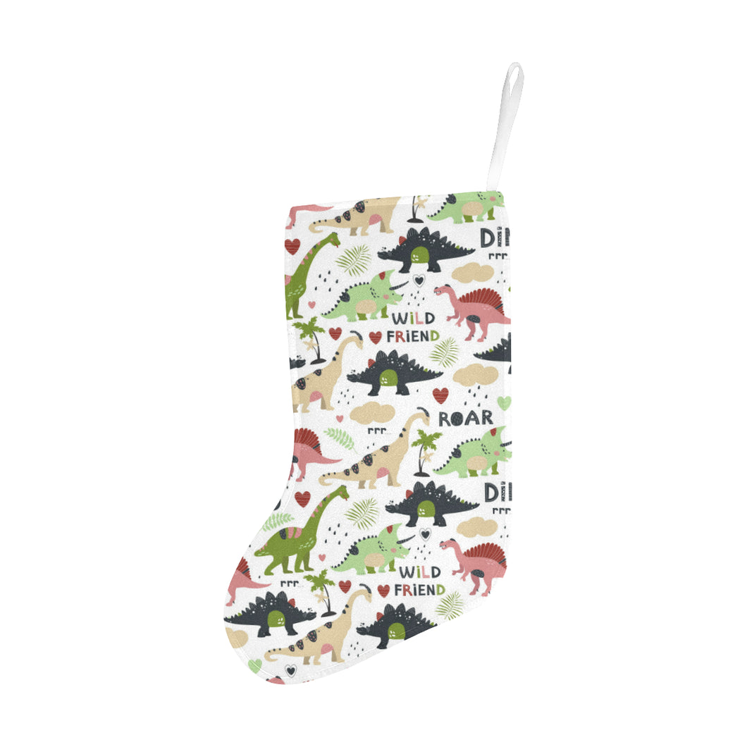 Cute dinosaurs pattern Christmas Stocking