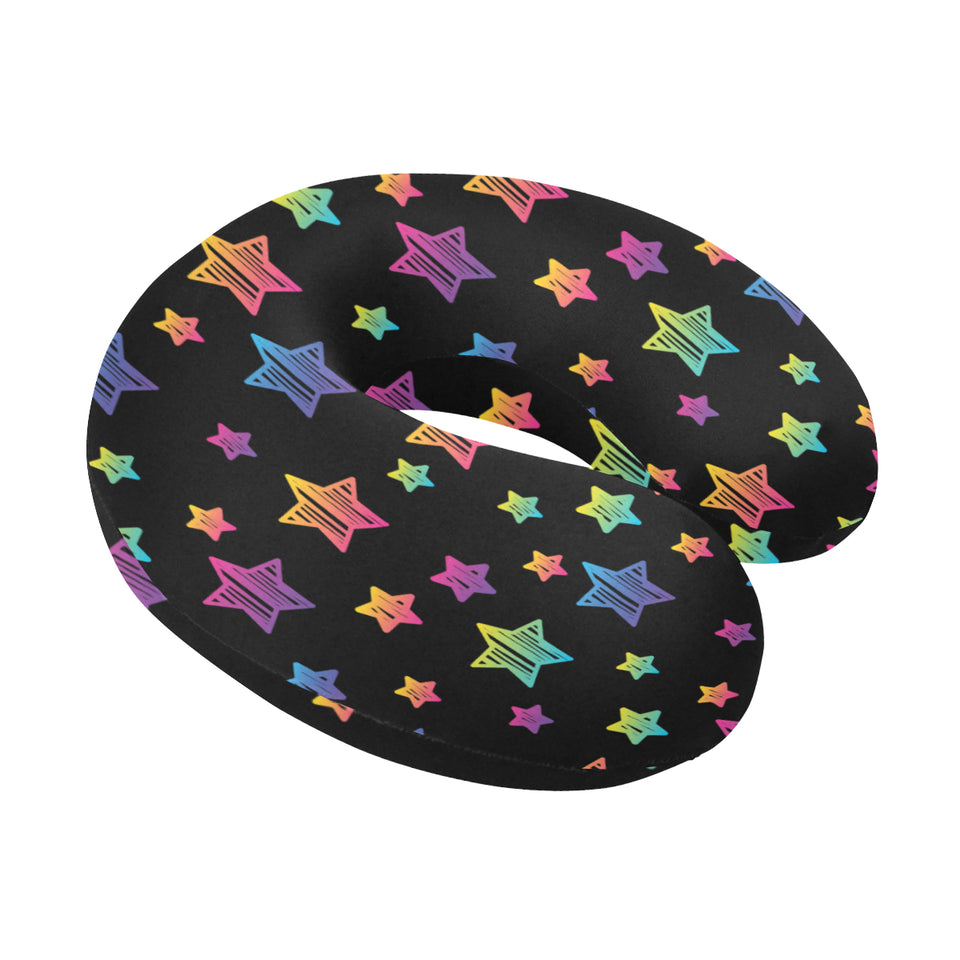 Colorful star pattern U-Shaped Travel Neck Pillow