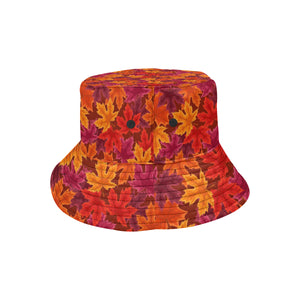 Autumn maple leaf pattern Unisex Bucket Hat