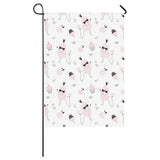 Poodle dog rose cake pattern House Flag Garden Flag