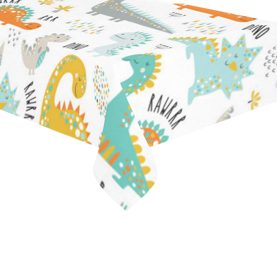 Cute funny kids dinosaurs pattern Tablecloth