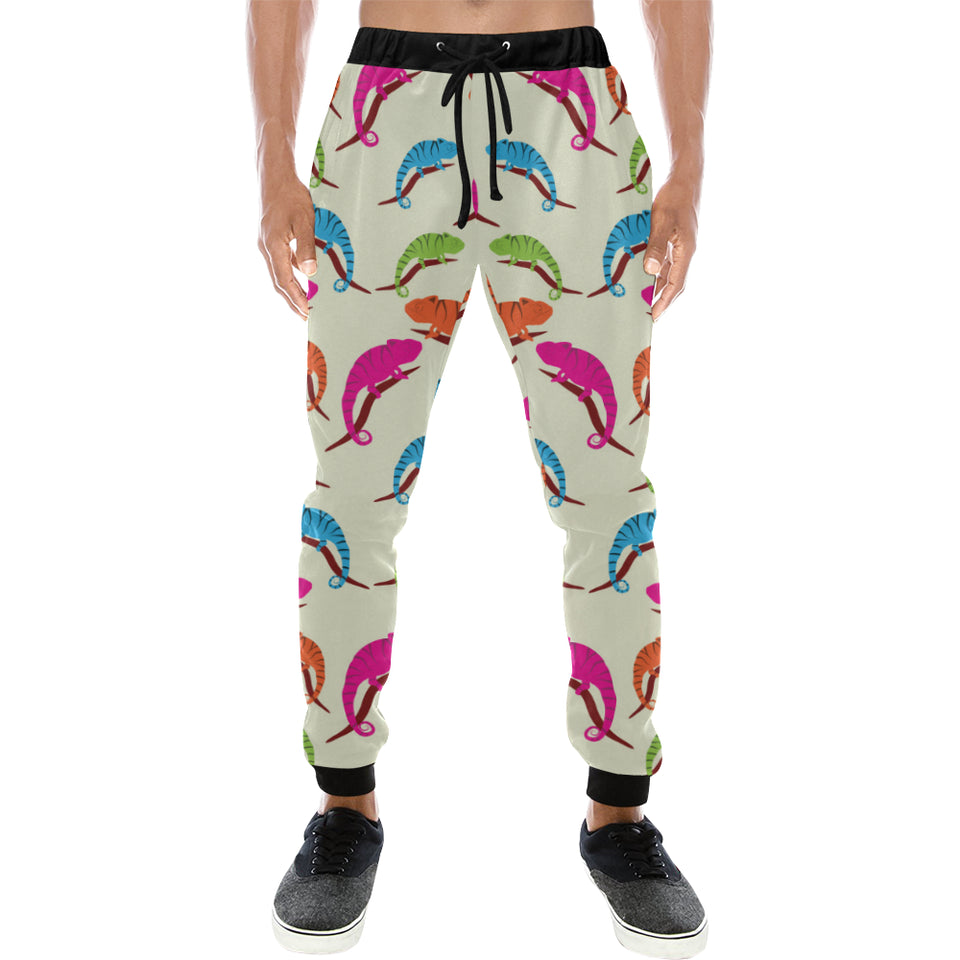 Colorful Chameleon lizard pattern Unisex Casual Sweatpants