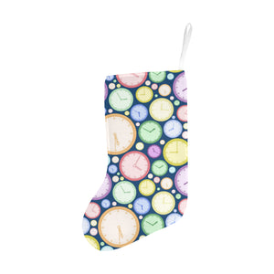 Colorful clock background Christmas Stocking