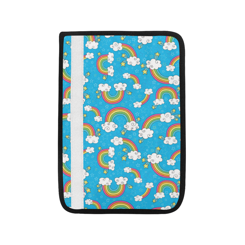 Rainbows Sky Clouds Pattern Car Seat Belt Cover