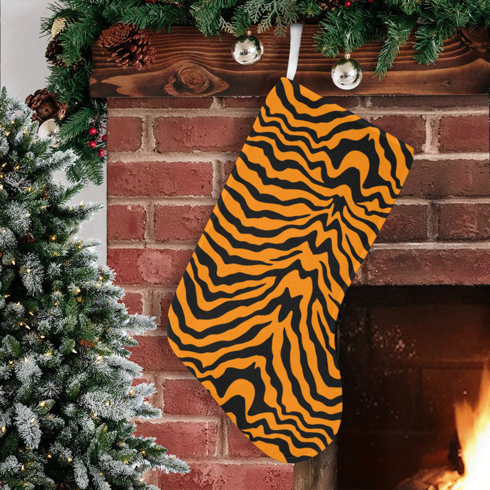Bengal tigers skin print pattern Christmas Stocking