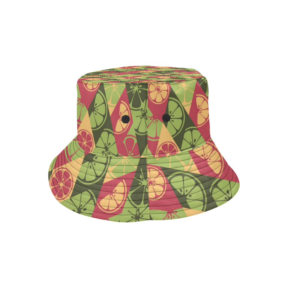 Cool Geometric lime pattern Unisex Bucket Hat