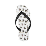 Chihuahua dog pattern Unisex Flip Flops