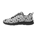 Crow dark floral pattern Men's Sneaker Shoes