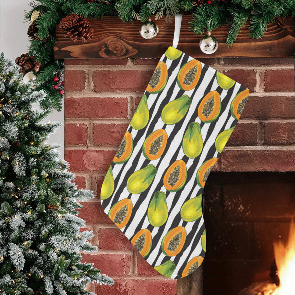 papaya design pattern Christmas Stocking