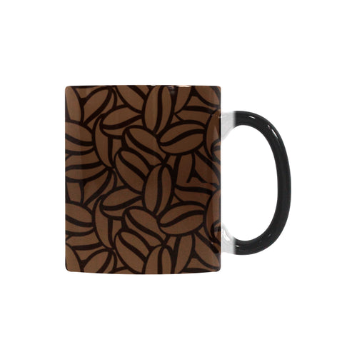 coffee bean pattern Morphing Mug Heat Changing Mug