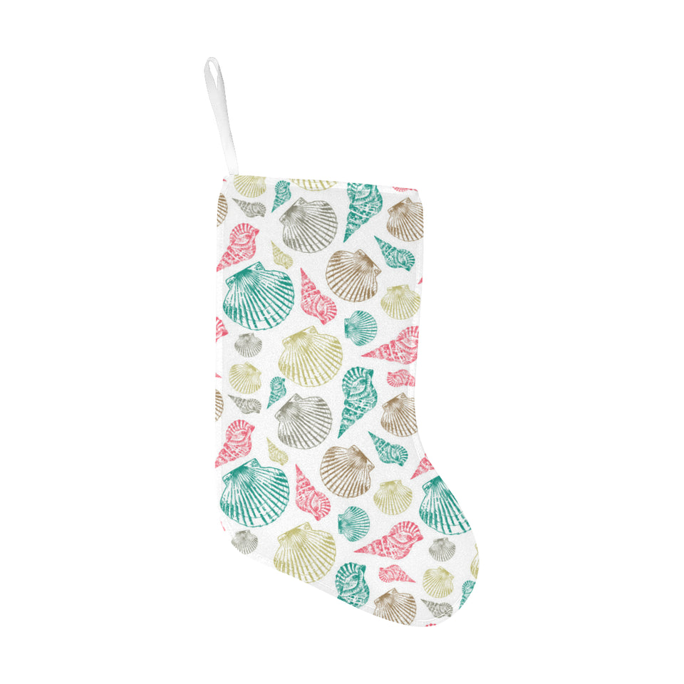 Colorful shell pattern Christmas Stocking