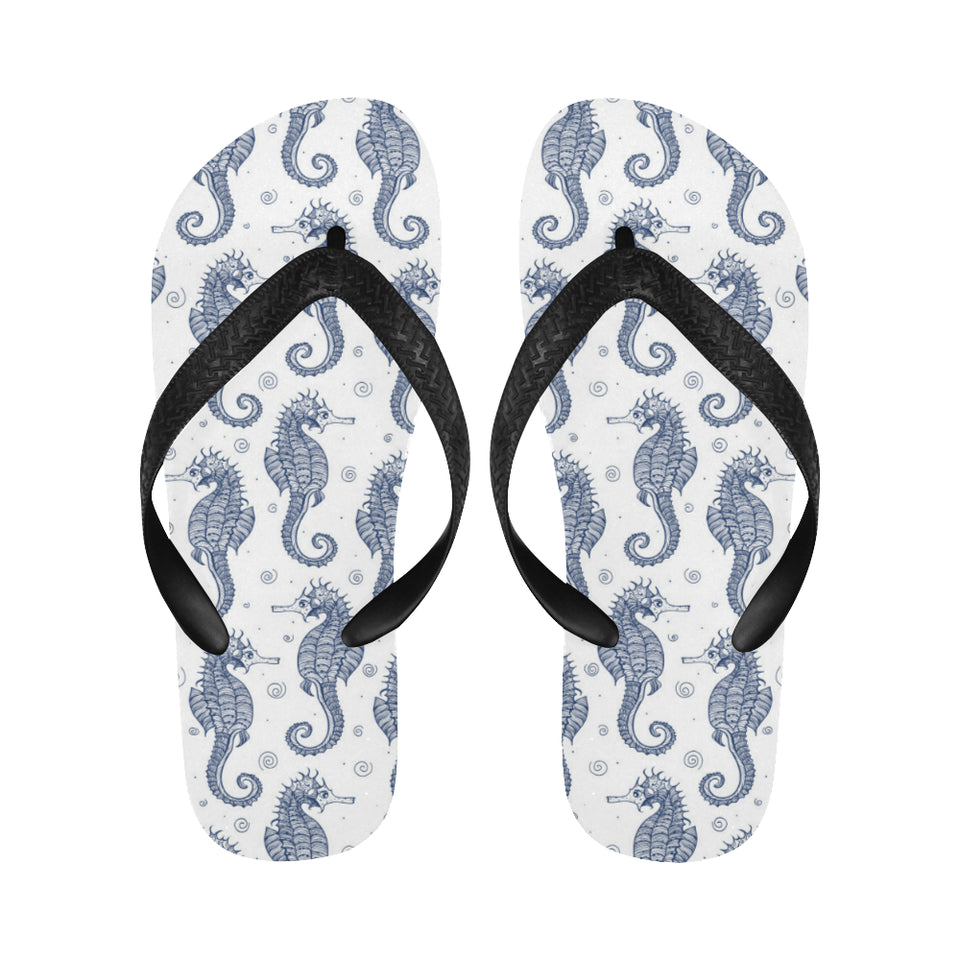 Seahorse pattern background Unisex Flip Flops